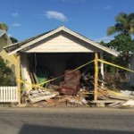 Historic house destroyed in car crash Historic house destroyed in car crash
