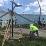Teenage prisoners build their own basketball court Teenage prisoners build their own basketball court