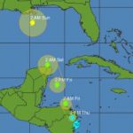 Depression emerges as TS Nate, heading NW Depression emerges as TS Nate, heading NW