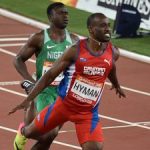 Hyman misses out on medal in 100m final surprise Hyman misses out on medal in 100m final surprise