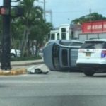 Firetruck swipes SUV at major GT junction Firetruck swipes SUV at major GT junction