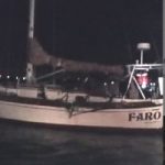 Unlit sailboat badly damaged in collision Unlit sailboat badly damaged in collision